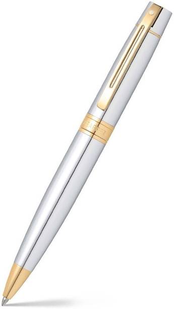 SHEAFFER 9342 Gift 300 Bright Chrome With Gold Tone Trim Premium Ball Pen