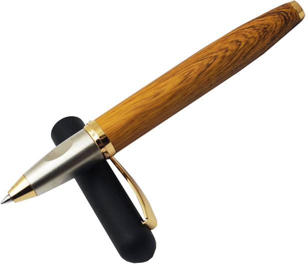 JINHAO Luxury Amber Series Woody Designer Metal Body Wooden Finish Magnetic Cap Roller Ball Pen
