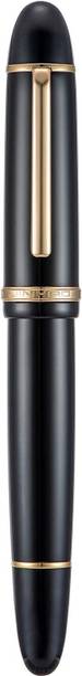Levin X159 Black Acrylic Fountain Pen, Fine Nib Gold Trim Classic Design Fountain Pen Fountain Pen