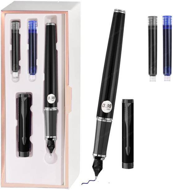 Samvardhan Fountain Pen for Students Iridium Tip Nib Refillable Fountain Pen with 2 Refills Fountain Pen