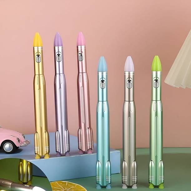 Sannu Rocket Shape LED Ballpoint Pen- Writing Fluently, Comfortable Grip, Widely Used Gel Pen