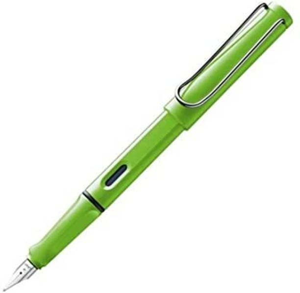 LAMY Safari 013 Medium Nib Fountain Pen | Green Body, Metal Clip | Smart Grip Fountain Pen