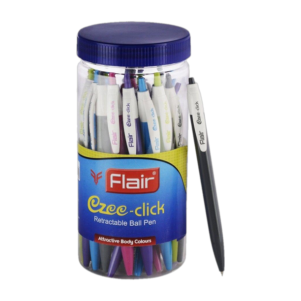 FLAIR Ezee Click Jar Of Ball Pen