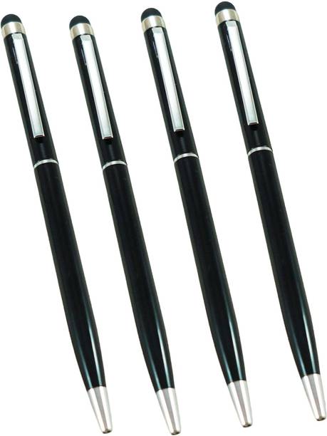 auteur 108 Black Color Slim Metal Body With Stylus Fine Point Ball Pen