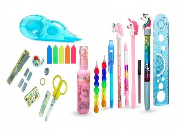 Eclet Combo of 13pc Ultimate Unicorn Stationery Set–Vibrant Pens,pencil Ball Pen