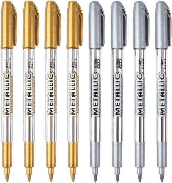 feelhigh Bold Metallic Craftwork Pens Waterproof Permanent Art Painting Drawing Pen Digital Pen