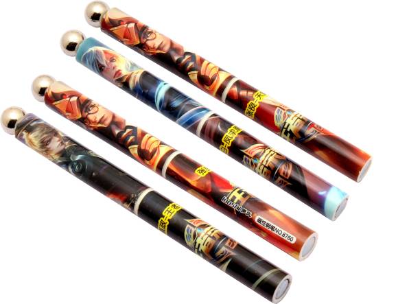 Ledos Set Of 4 Cartoon Edition Cartridge Fountain Pens Magnet On Both Sides Of The Fountain Pen