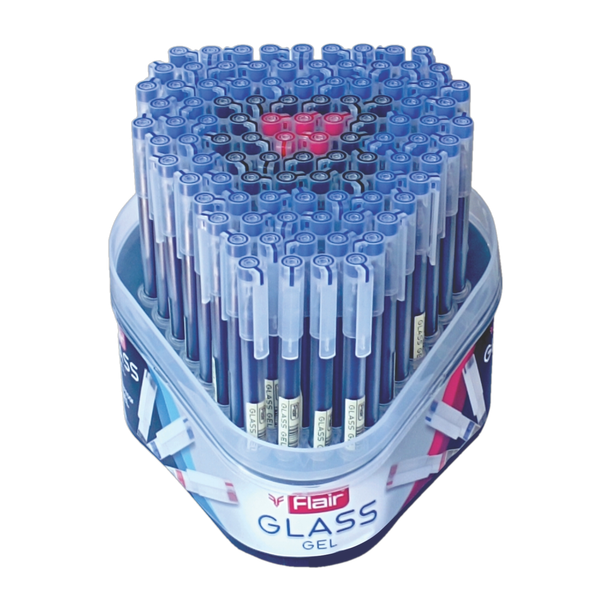 FLAIR Glass Gel Pack of 100 Gel Pen