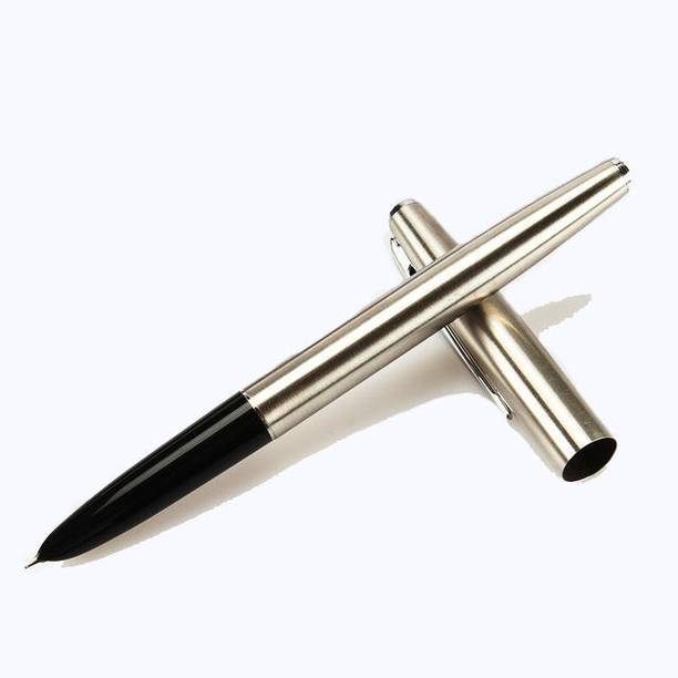 Lanxivi 911 Pure Silver Steel Fountain Pen with 0.38mm Extra Fine Nib Fountain Pen