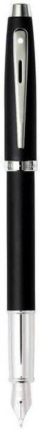 SHEAFFER Gift 100 Matte Black With Chrome Trim (Fine Nib) Fountain Pen