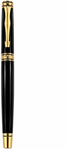 FINQ Luxury Black & Gold Roller Ball Pen with Premium Gift Box Roller Ball Pen