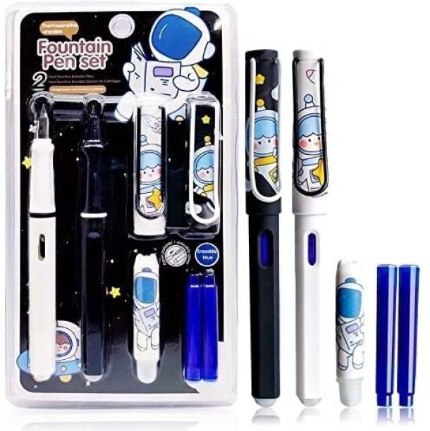 BEFLIX Space Astronaut Theme Ink Pen For Kids Boys & Girls Best Gift for Kids Fountain Pen
