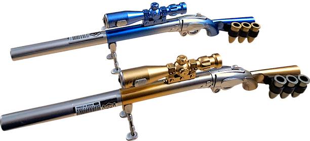 TECHNOCHITRA Machine Gun Shape Pen with LED Light Ball Pen