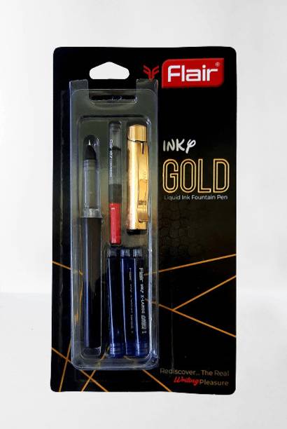 flair inky gold mark fountain pen