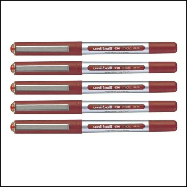 uni-ball Eye UB 150 | Tip Size 0.5 mm | Comfortable Grip | For School & Office Use | Roller Ball Pen