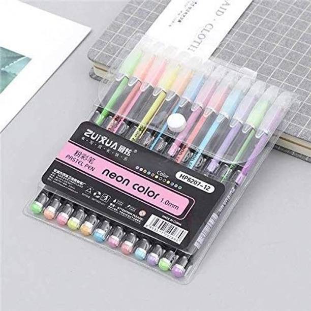 Kandle 12Pcs Glitter Gel Pens Art Marker Adult Coloring Books Bullet Journal Crafting Gel Pen
