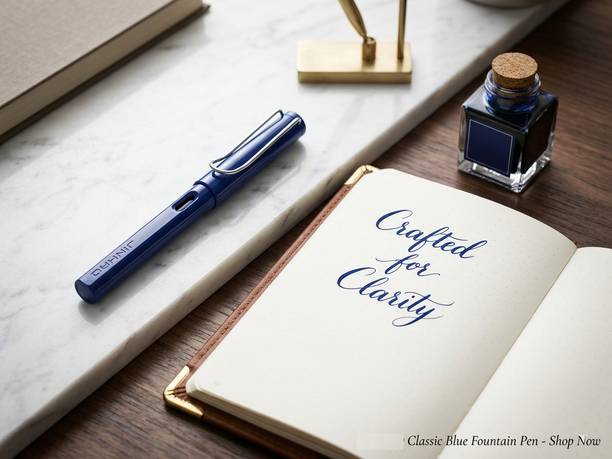 Krink Krink® Penvy Premium Blue Collection Fountain Pen–Smooth Writing & Sleek Design Fountain Pen