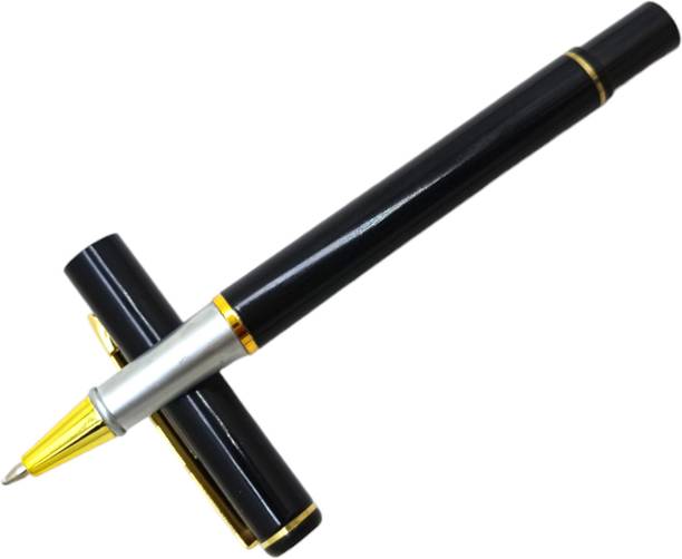 JINHAO 801 Executive Black Color Metal Body Gift Pen With Gold Plated Clip Roller Ball Pen