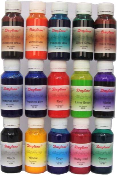 Daytone Daytone Calligraphy Ink 60 ML Set of 15 Colors Ink Bottle