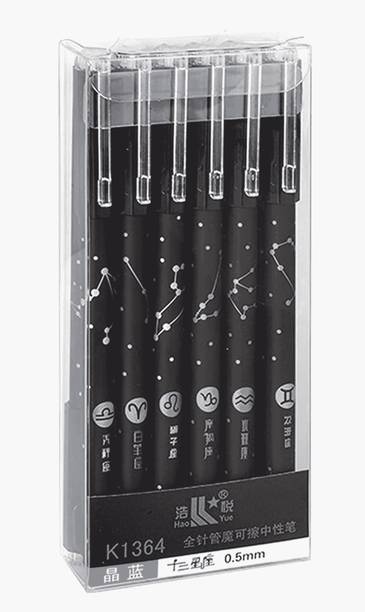 SAH Avengers Theme Erasable Gel Pen Set Of 6 For Kids. 0.5mm Nib Size Gel Pen Gel Pen
