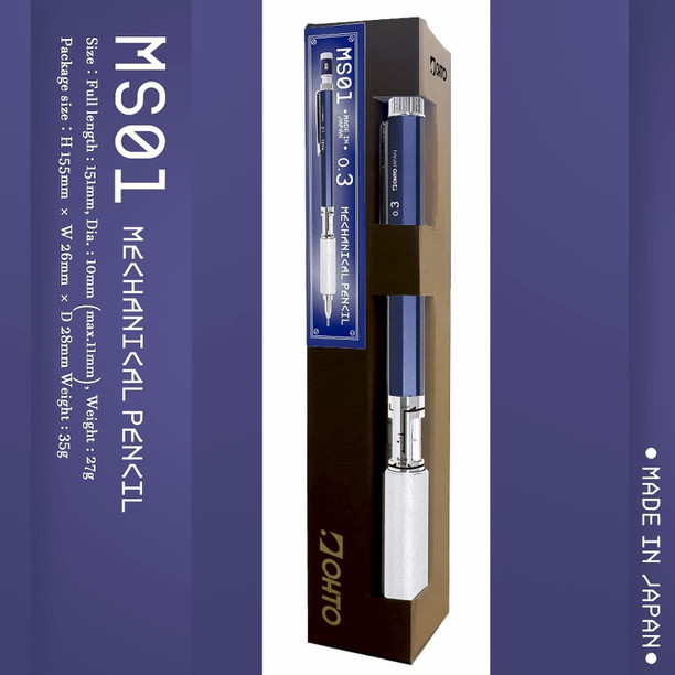 The OHTO MS01 is a mechanical pencil made in Japan with unique features. ✓ Check out our store from bio #pencil #writing #metal #stationery