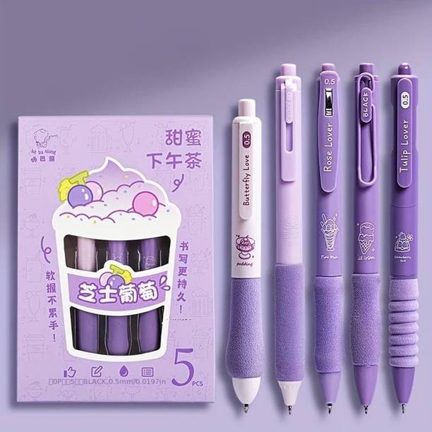 Harinder Purple Gel Pens Set Gel Pen