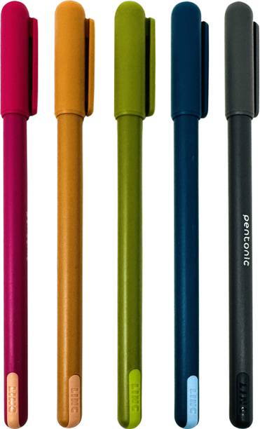 Pentonic 0.7mm Ball Pen Dispenser | Vibrant Multicolor Body Ball Pen