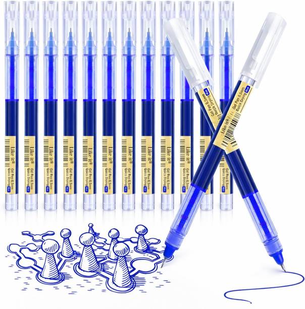 apcatio 0.5mm Roller Pen Color ink Straight Liquid Rollerball Gel Pen for Stationery Gel Pen