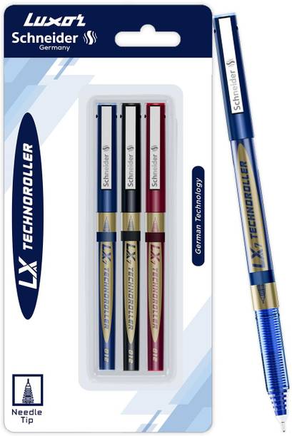 LUXOR Schneider LX7 Technoroller| 0.7 mm tip| German Technology| 100% Liquid Ink Roller Ball Pen
