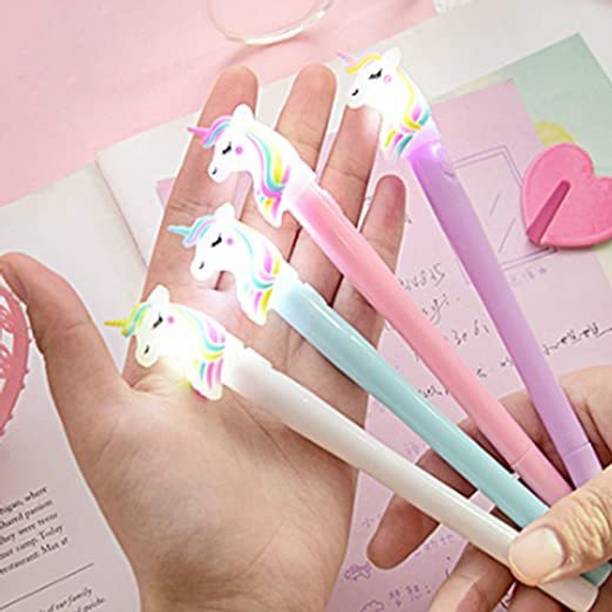 namratha unicorn/ peppa light pen Gel Pen