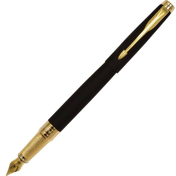PARKER Aster Matte Black Gold Trim Fountain Pen