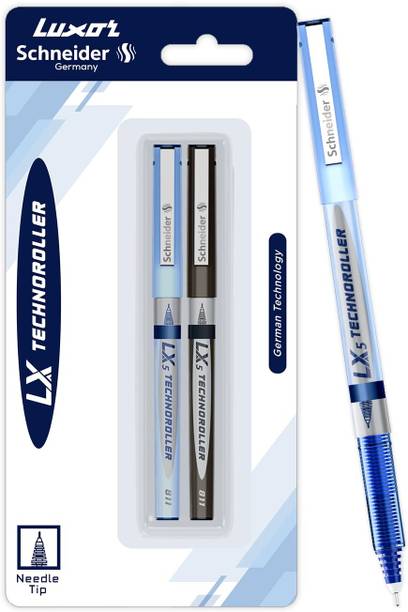 LUXOR Schneider LX5 Technoroller| 0.5 mm tip| German Technology| 100% Liquid Ink Roller Ball Pen