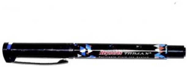 Reynolds Trimax Refillable Fluid System Ink Pen (Black) - Pack of 10 by THE MARK Fineliner Pen
