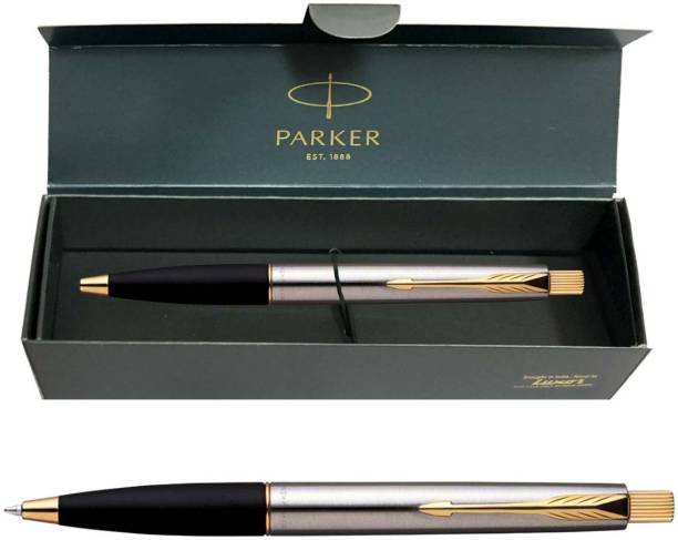 PARKER Frontier Stainless Steel Gold Trim Ball Pen