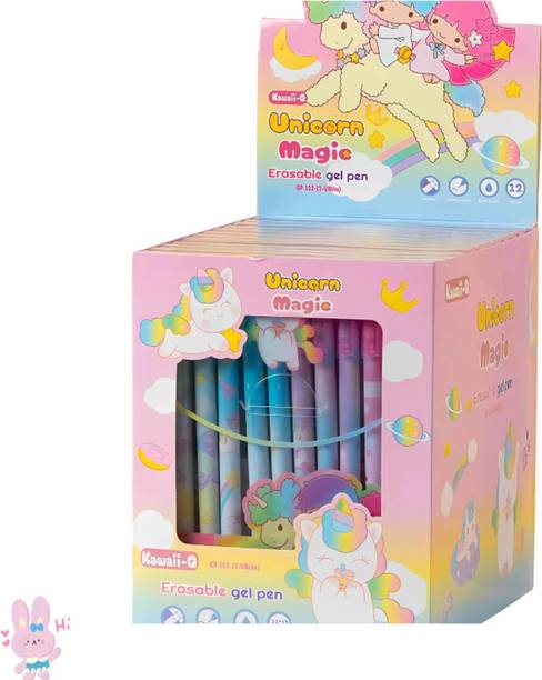 Pluspoint 12 Unicorn Erasable Gel Pens with Magical Ink for Kids Gel Pen