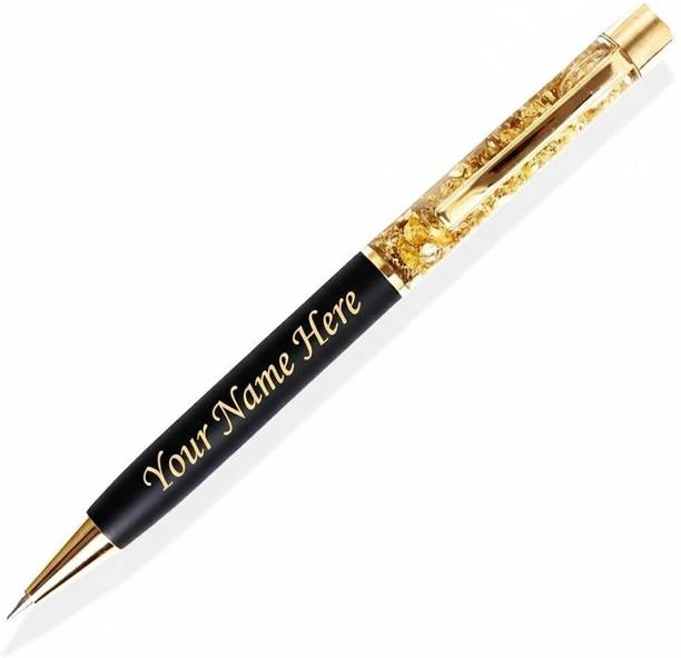 WEBNIVERS Exclusive Customized Gold Flake Pen Ball Pen