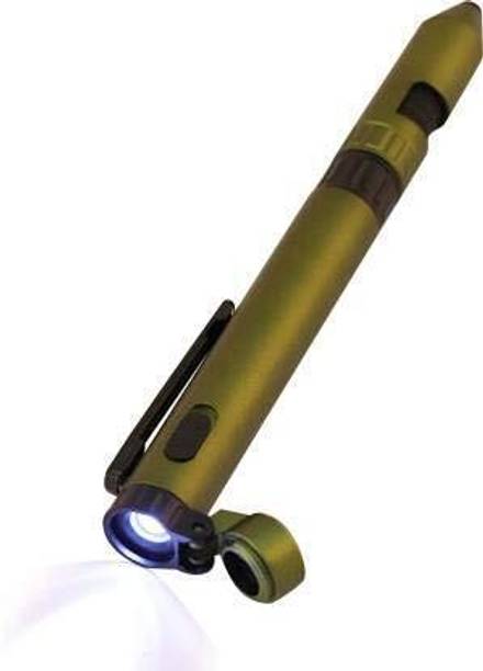 jazam A2 Smart 6 in 1 Military Pen with Compass, Torch, Tools, Phone Stand and Stylus Ball Pen