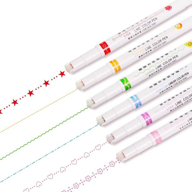 MILLOR Curve Colorful Highlighter Fineliner Pen