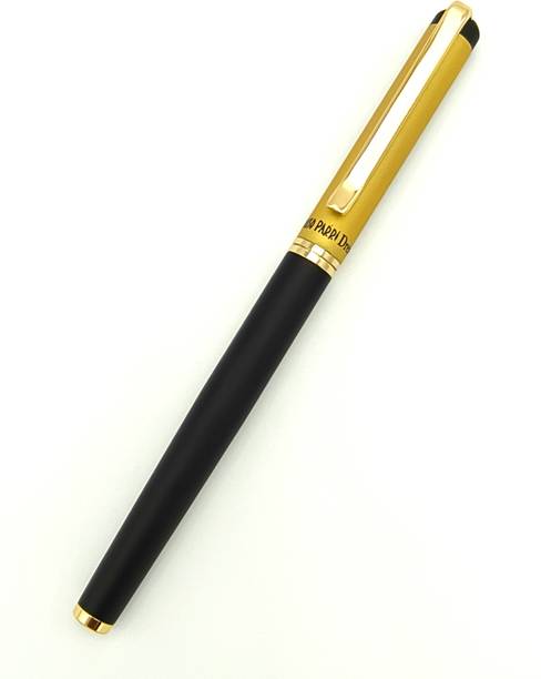 PGen Golden Black Matt Finish Unique Luxury Designer Metal Roller Ball Ball Pen