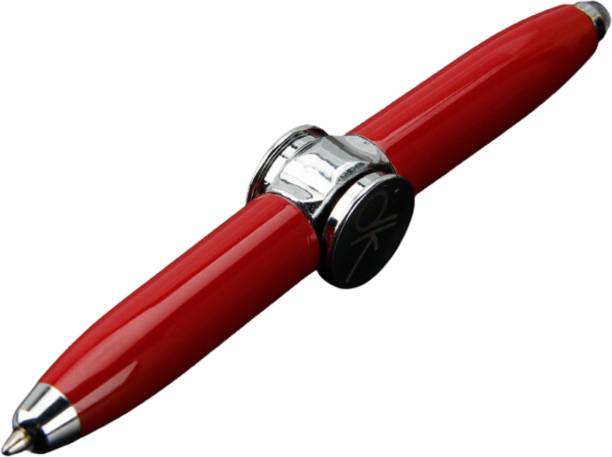 MAK Fidget Spinner Pen with LED Light (Red) Nib