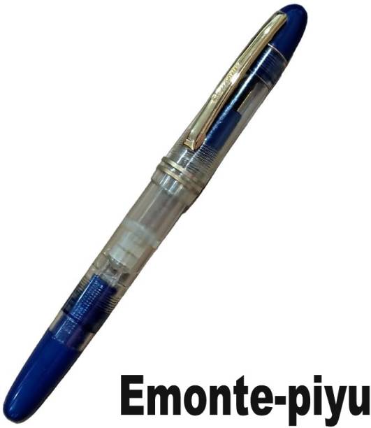 EMONTE Emonte Fountain Pen Set with 2 Pens and Blue Ink Bottle, Fine Nib, Fountain Pen