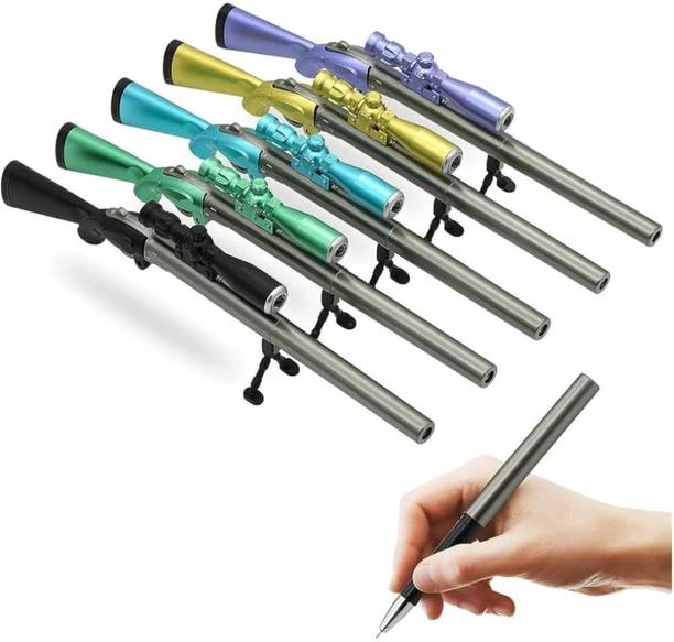 Flipzy Cool Sniper Rifle Gun Shape Gel Pen with Luminous LED Sniper Scope 0.5mm Nib Gel Pen