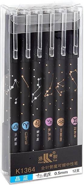fixer Stardust Erasable Pen With Assorted Eraser - Smudge Proof Gel Pen