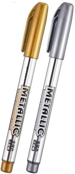 feelhigh Bold Metallic Craftwork Pens Waterproof Permanent Art Painting Drawing Pen Digital Pen