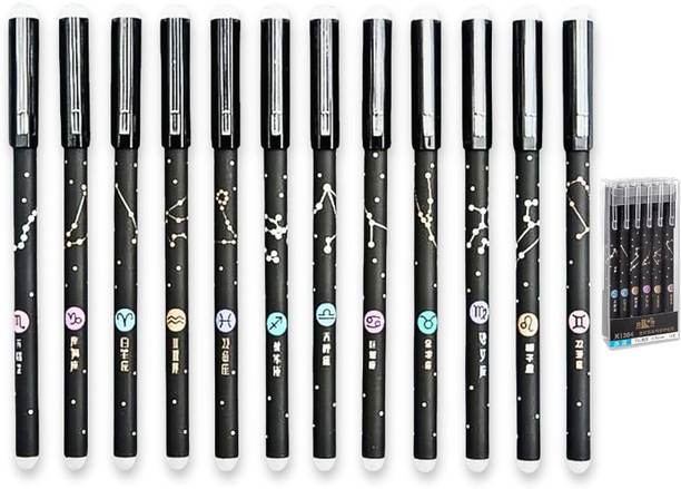 Smitex Erasable Galaxy Printed Zodiac Gel Pen Gel Pen
