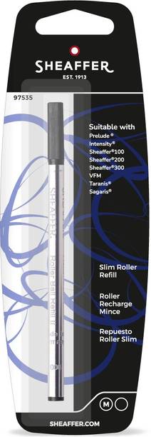 SHEAFFER "Slim" - Black Medium Nib - Blister Card Rollerball Refill