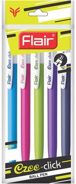 FLAIR Flair Ezee Click Pack of 5 Ball Pen
