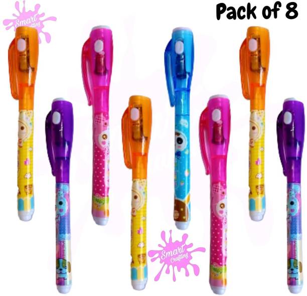SmartCrafting Invisible Magic Pen with UV Light | Kids Megic Pen Digital Pen
