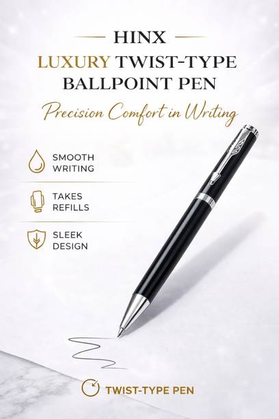 HINX Classic Professional Metal Body Royal Signature–Luxury Executive &smooth writing Roller Ball Pen