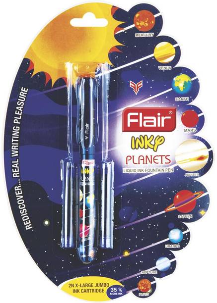 FLAIR Inky Planets Fountain Pen Attractive Body- set of 3 Fountain Pen